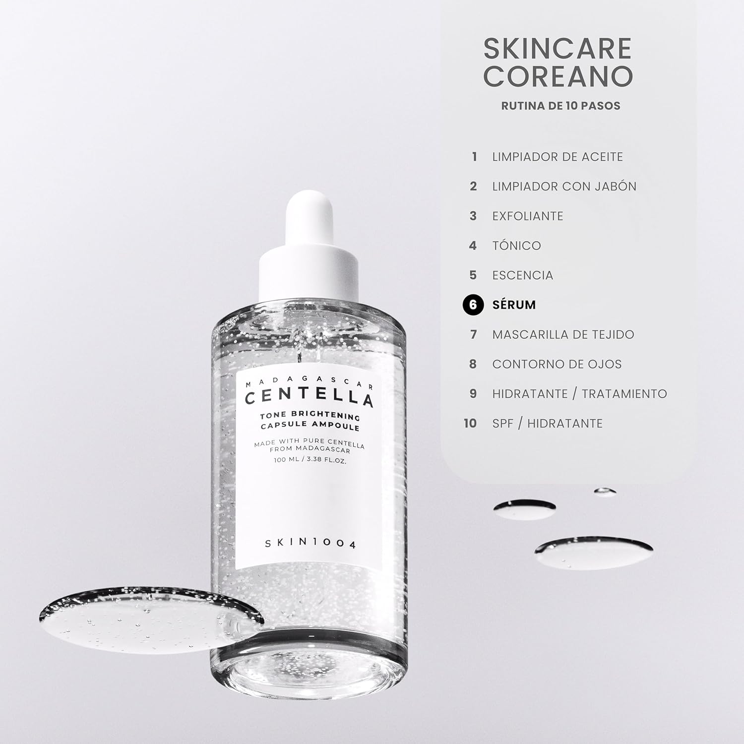 SKIN1004 - Tone Brightening Capsule Ampoule 100 ML | Ampolleta Hidratante Unificadora De Tono