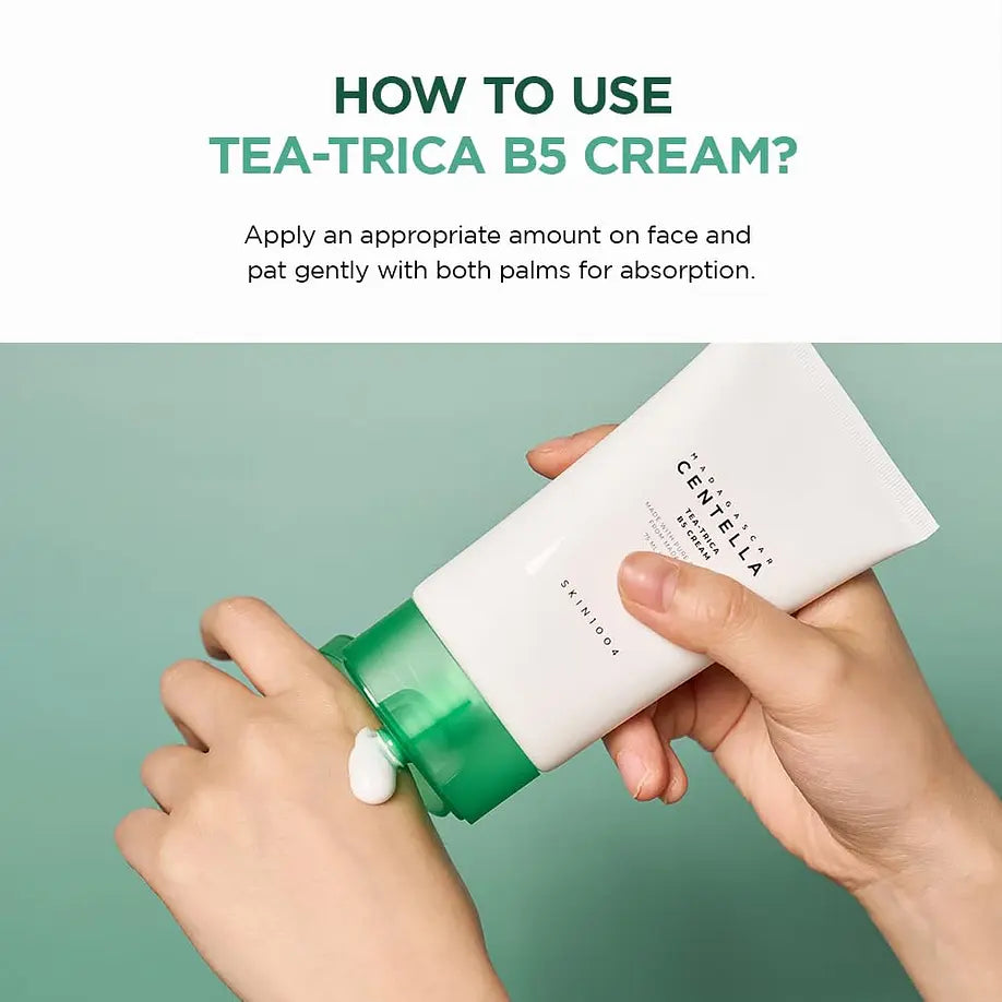 SKIN1004 - Tea-Trica B5 Cream | Crema Hidratante Y Antiacné , 75 ml