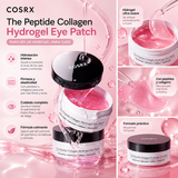 COSRX – The Peptide Collagen Hydrogel Eye Patch 60 Parches | Parches Reafirmantes con Péptidos, Colágeno y Cafeína