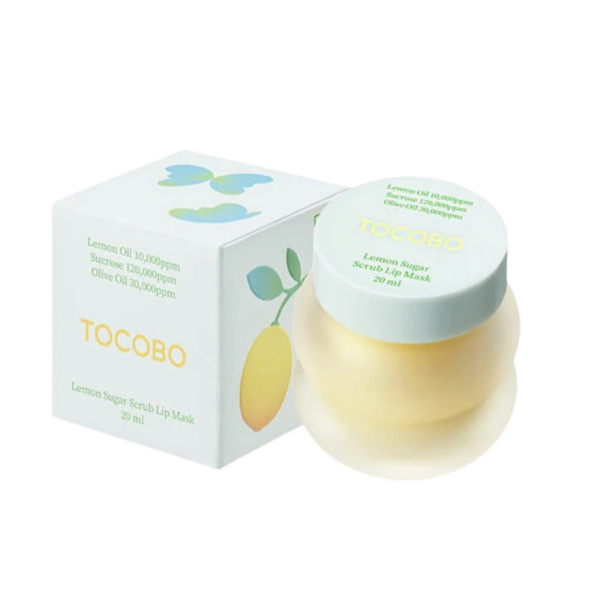 TOCOBO – Lemon Sugar Scrub Lip Mask 20 ml – Mascarilla Exfoliante e Hidratante para Labios
