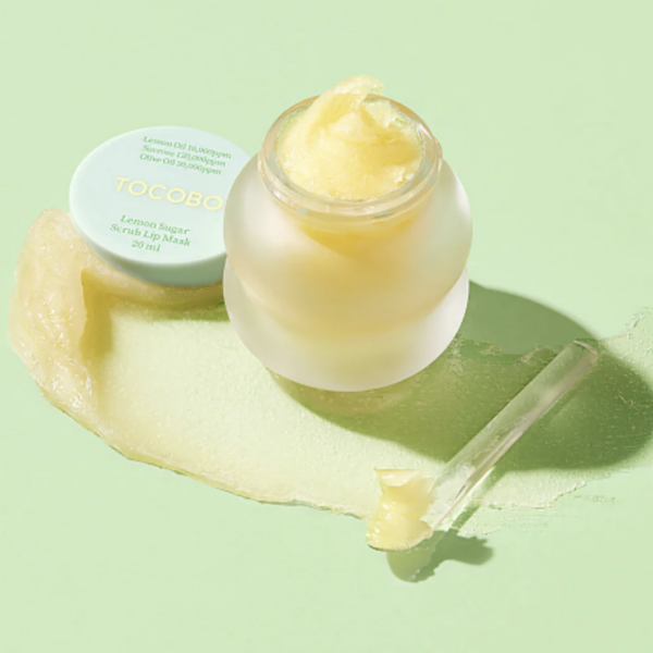 TOCOBO – Lemon Sugar Scrub Lip Mask 20 ml – Mascarilla Exfoliante e Hidratante para Labios