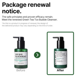 SOME BY MI - Bye Bye Blackhead 30 Days Miracle Green Tea Tox Bubble Cleanser 120 GR | Espuma Limpieza Profunda Y Exfoliante