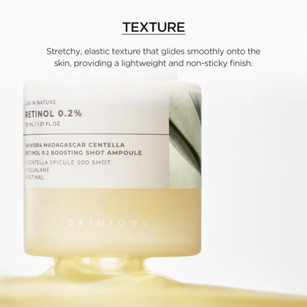 SKIN1004 Madagascar Centella Retinol 0.2 Boosting Shot Ampoule 30 ml – Ampolla on Retinol Suave y Centella