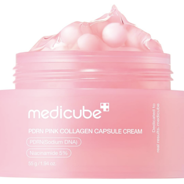 MEDICUBE - Crema Facial PDRN Pink Collagen Capsule Cream - 55 g