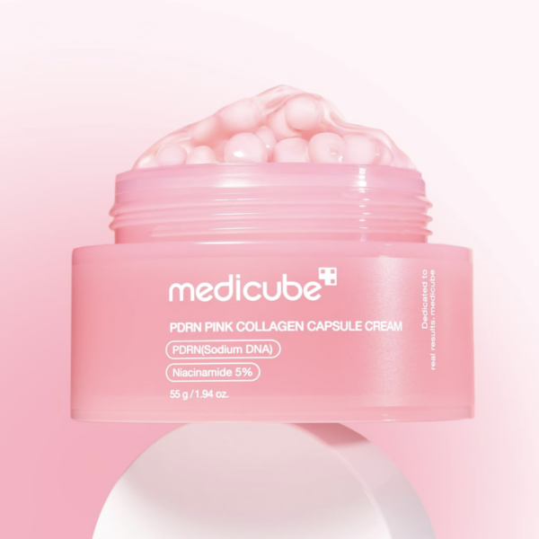 MEDICUBE - Crema Facial PDRN Pink Collagen Capsule Cream - 55 g