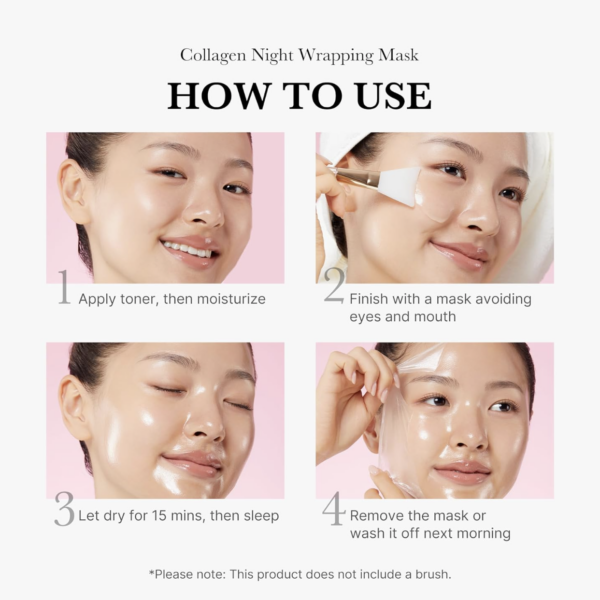 MEDICUBE - Collagen Night Wrapping Mask | Mascarilla Nocturna Reafirmante e Hidratante de Colágeno