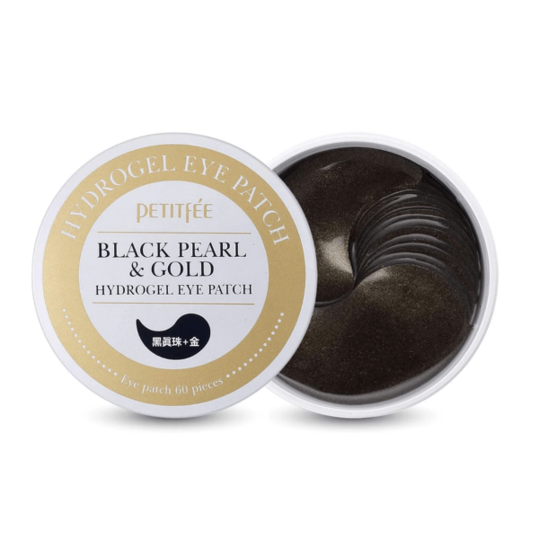 PETITFEE - Black Pearl & Gold Hydrogel Eye Patch | 60 Piezas