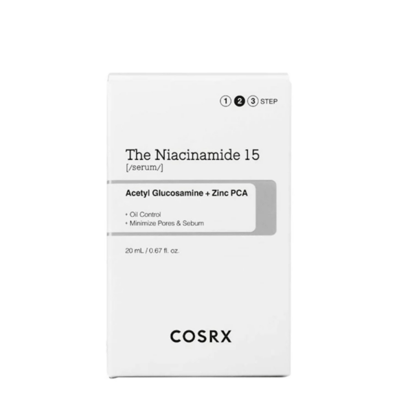COSRX - The Niacinamide 15 Acetyl Serum Glucosamine + Zinc PCA 20 ML | Serum Concentrado Antiacne