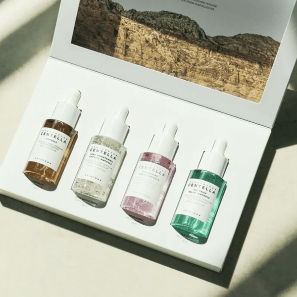 SKIN1004 - Madagascar Centella Ampoule Kit 4 Piezas | Kit Ampoules