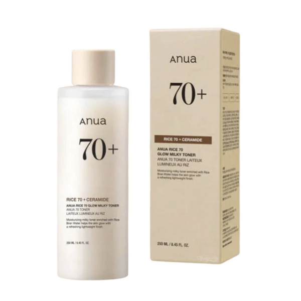 ANUA - Rice 70 + Ceramide Glow milky Toner | 250 ml