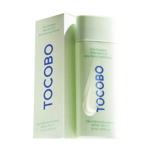 TOCOBO - Cica Calming Sun Serum SPF50+ PA++++ | 50ml | Protector solar antiacné y para piel sensible