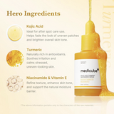 MEDICUBE – Kojic Acid Turmeric Niacinamide Serum 30 ml – Sérum Iluminador Antimanchas