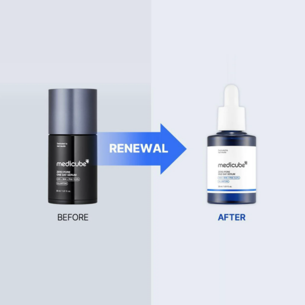 MEDICUBE – Zero Pore One Day Serum 30 ml – Sérum Minimizador de Poros