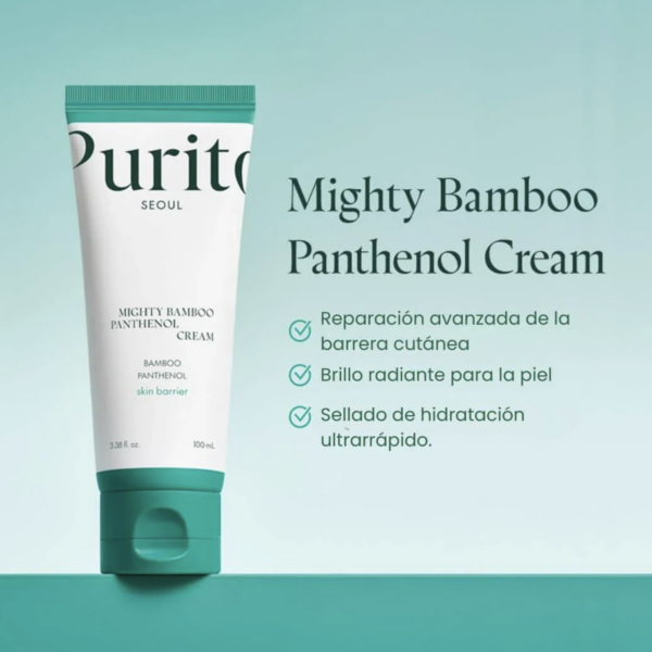 PURITO SEOUL – Mighty Bamboo Panthenol Cream 100 ml – Crema Hidratante y Calmante