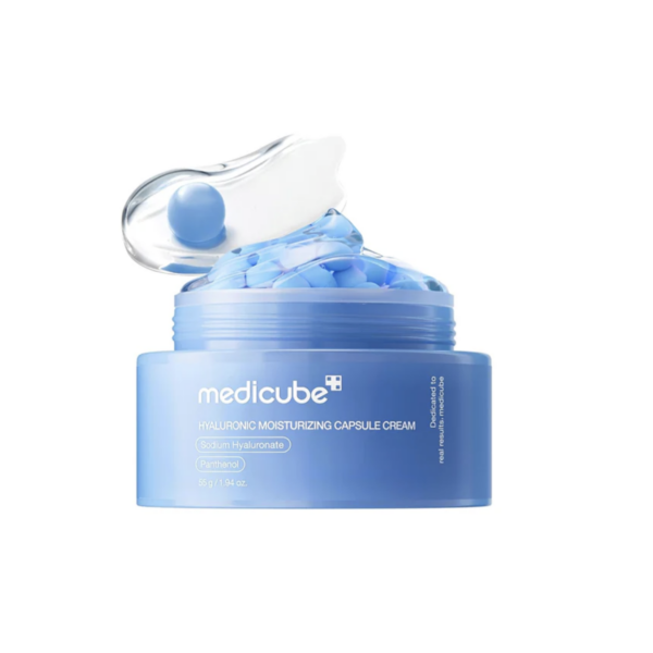 MEDICUBE – Hyaluronic Moisturizing Capsule Cream 50 g – Crema Hidratante y Fortalecedora