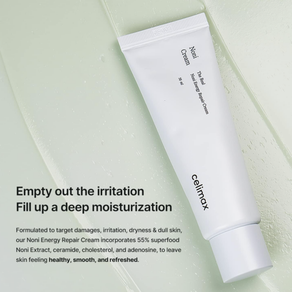 CELIMAX – The Real Noni Energy Repair Cream 50 ml – Crema Hidratante y Reparadora para Piel Sensible