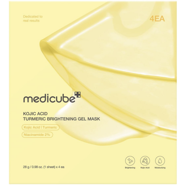 MEDICUBE – Kojic Acid Turmeric Brightening Gel Mask – Mascarilla Iluminadora Antimanchas