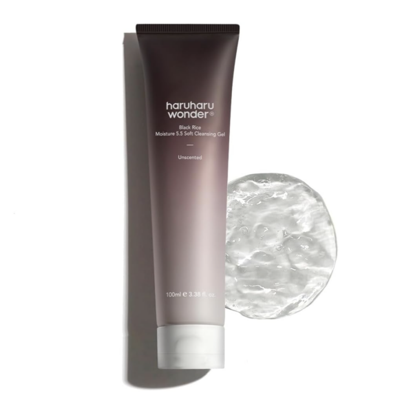 HARUHARU WONDER – Black Rice Moisture 5.5 Soft Cleansing Gel 100 ml – Gel Limpiador Suave e Hidratante