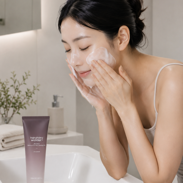 HARUHARU WONDER – Black Rice Moisture 5.5 Soft Cleansing Gel 100 ml – Gel Limpiador Suave e Hidratante