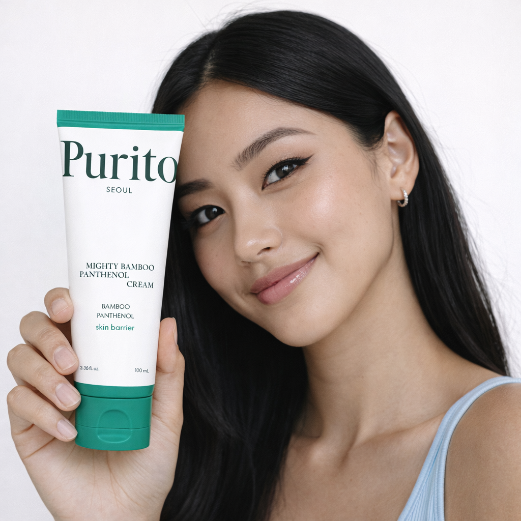 PURITO SEOUL – Mighty Bamboo Panthenol Cream 100 ml – Crema Hidratante y Calmante