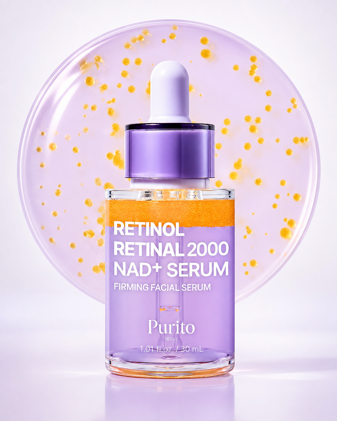 Purito Seoul - Retinol Retinal 2000 NAD+ Serum – Suero Reafirmante con Retinol, Retinal y NAD+ 30 ml