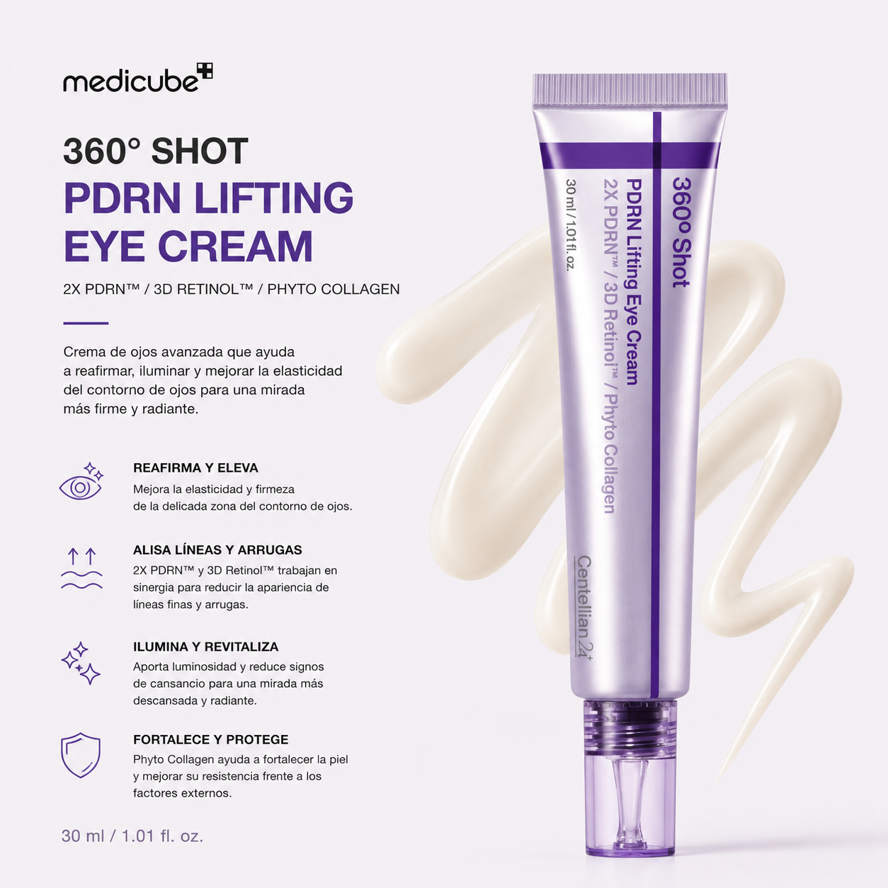 CENTELLIAN 24 – PDRN Lifting Eye Cream 30 ml – Contorno de Ojos Reafirmante y Antiedad