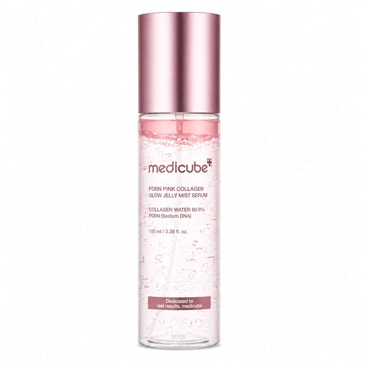 MEDICUBE – PDRN Pink Collagen Glow Jelly Mist Serum 100 ml – Spray Sérum Reafirmante e Iluminador