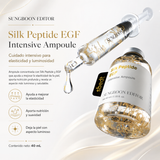SUNGBOON EDITOR - Silk Peptide EGF Intensive Ampoule – Ampolla Reafirmante con Péptidos, EGF y Colágeno 40 ml