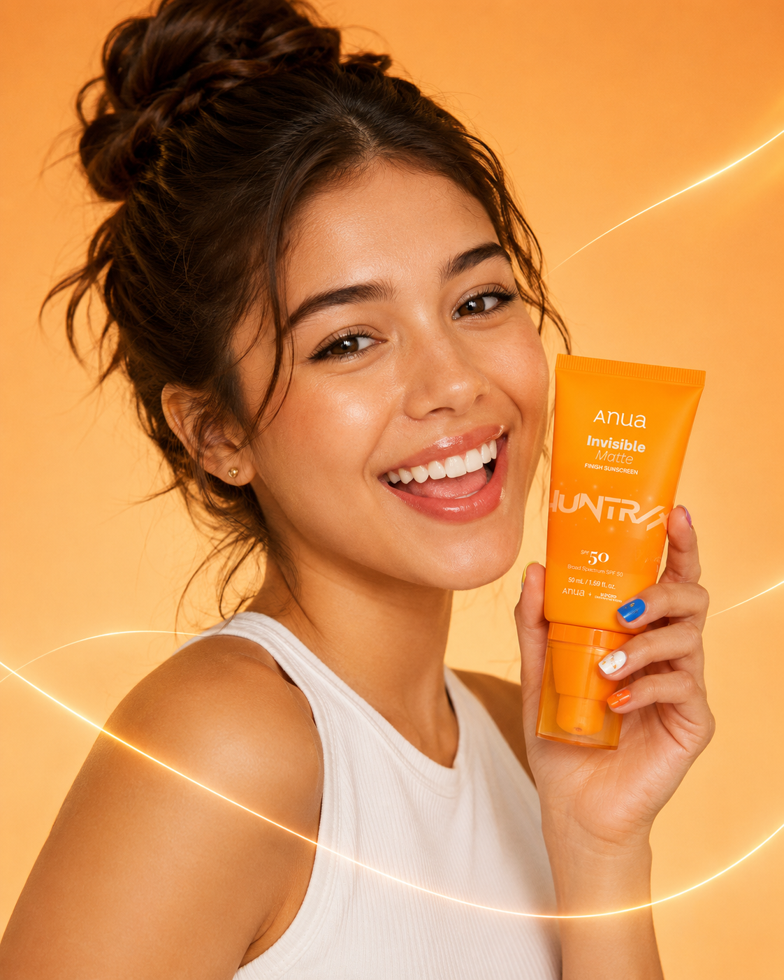 Anua x KPop Demon Hunters - Invisible Matte Finish Sunscreen SPF50 – Protector Solar Mate Invisible 50 ml