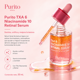 Purito Seoul - TXA 6 Niacinamide 10 Retinal Serum – Suero Antimanchas e Iluminador con 6% Ácido Tranexámico y 10% Niacinamida 30 ml