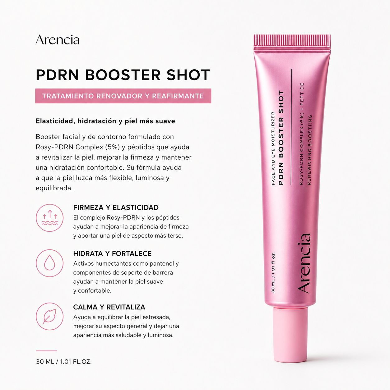 Arencia - PDRN Booster Shot - Sérum Reparador con PDRN y Péptidos 30 ml