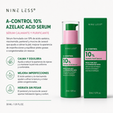Nine Less - A-Control 10% Azelaic Acid Serum - Sérum Antiimperfecciones para Piel Grasa con Ácido Azelaico 30 ml