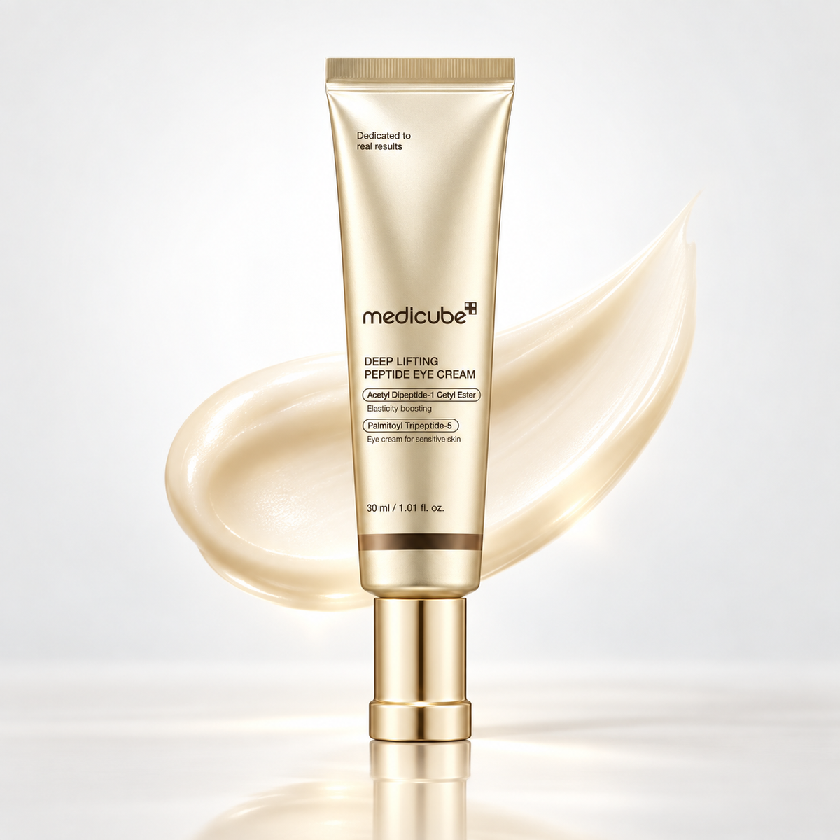 MEDICUBE - Deep Lifting Peptide Eye Cream 30 ml - Contorno de ojos reafirmante con péptidos