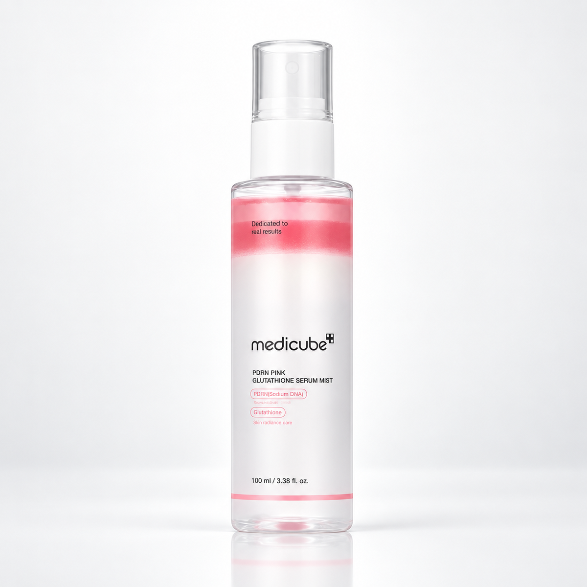 MEDICUBE – PDRN Pink Glutathione Serum Mist 100 ml | Bruma sérum iluminadora con PDRN y Glutatión