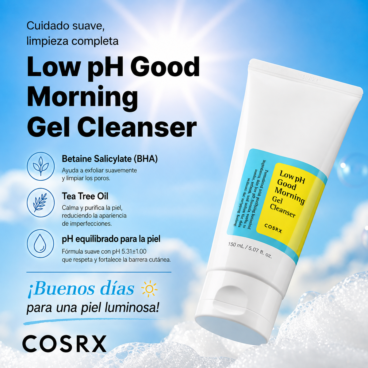 COSRX - LOW PH GOOD MORNING GEL CLEANSER