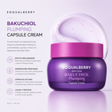 EQQUALBERRY – Bakuchiol Plumping Capsule Cream 50 ml – Crema Reafirmante y Antiedad