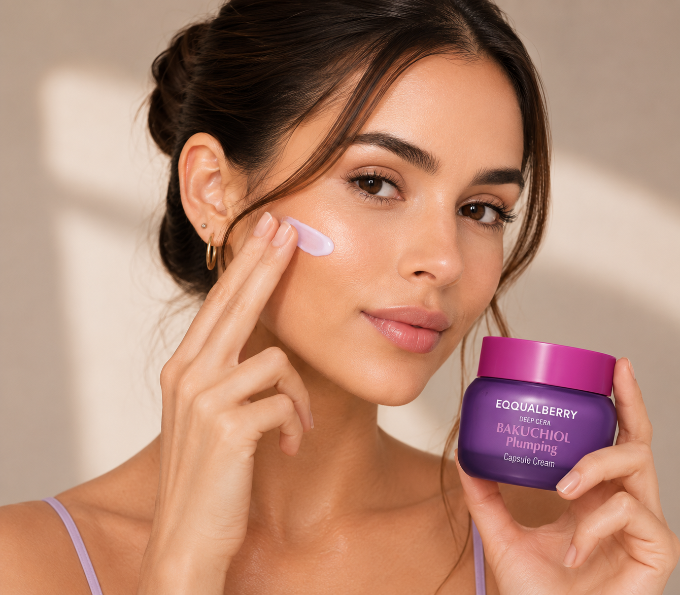 EQQUALBERRY – Bakuchiol Plumping Capsule Cream 50 ml – Crema Reafirmante y Antiedad