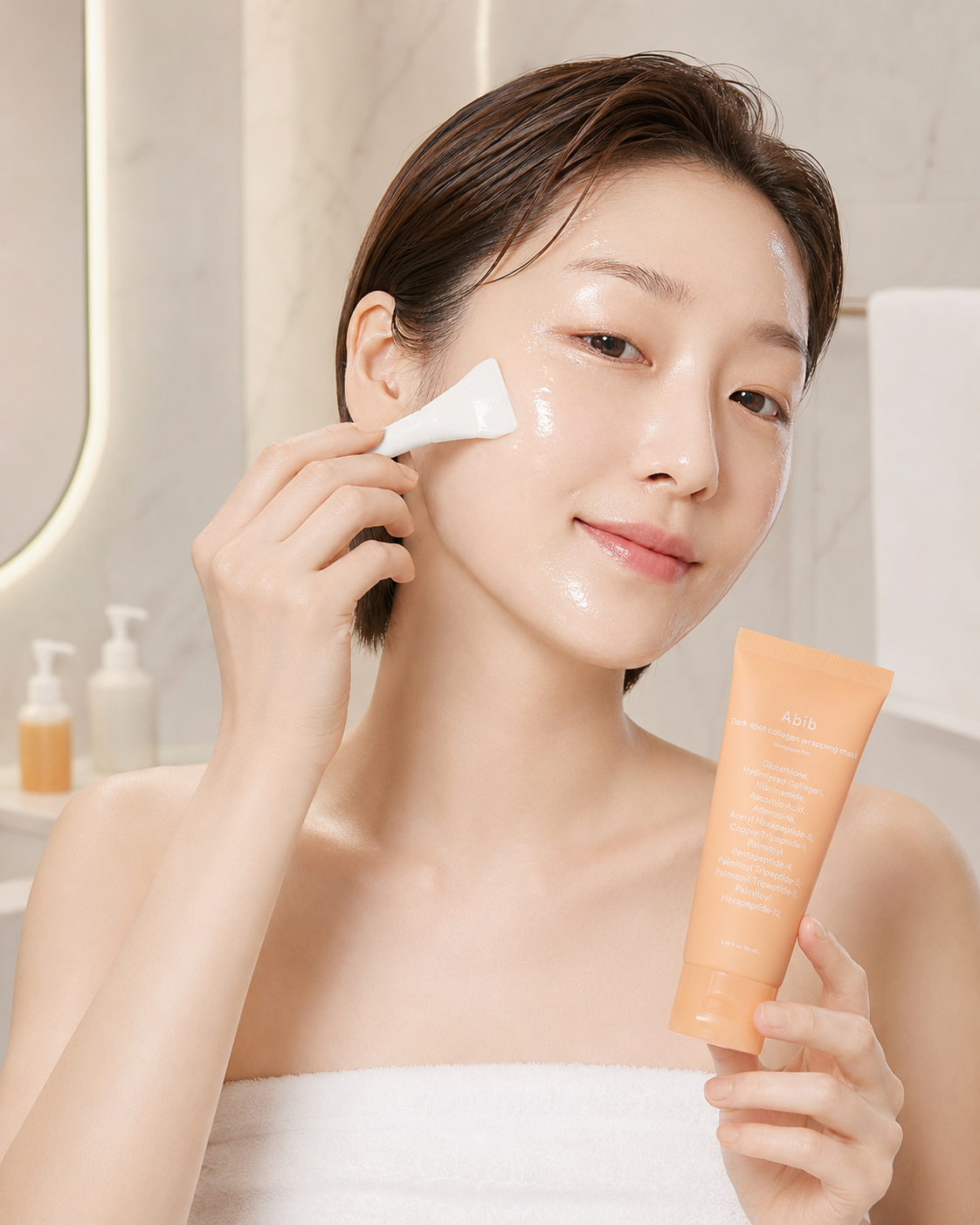 Abib - Dark Spot Collagen Wrapping Mask Glutathione Film – Mascarilla Peel-Off Iluminadora con Glutatión, Colágeno y Péptidos 100 ml
