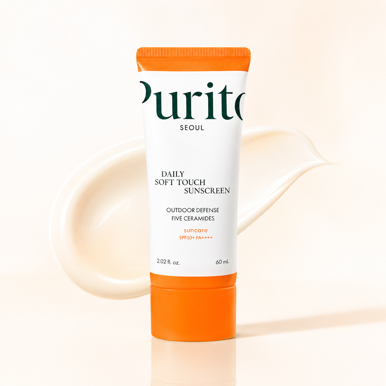 Purito Seoul - Daily Soft Touch Sunscreen SPF50+ PA++++ – Protector Solar Facial con 5 Ceramidas 60 ml