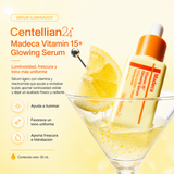 Centellian24 - Madeca Vitamin 15+ Glowing Serum – Suero Iluminador con 15% Complejo de Vitamina C, Niacinamida y TECA-CLEAR 30 ml