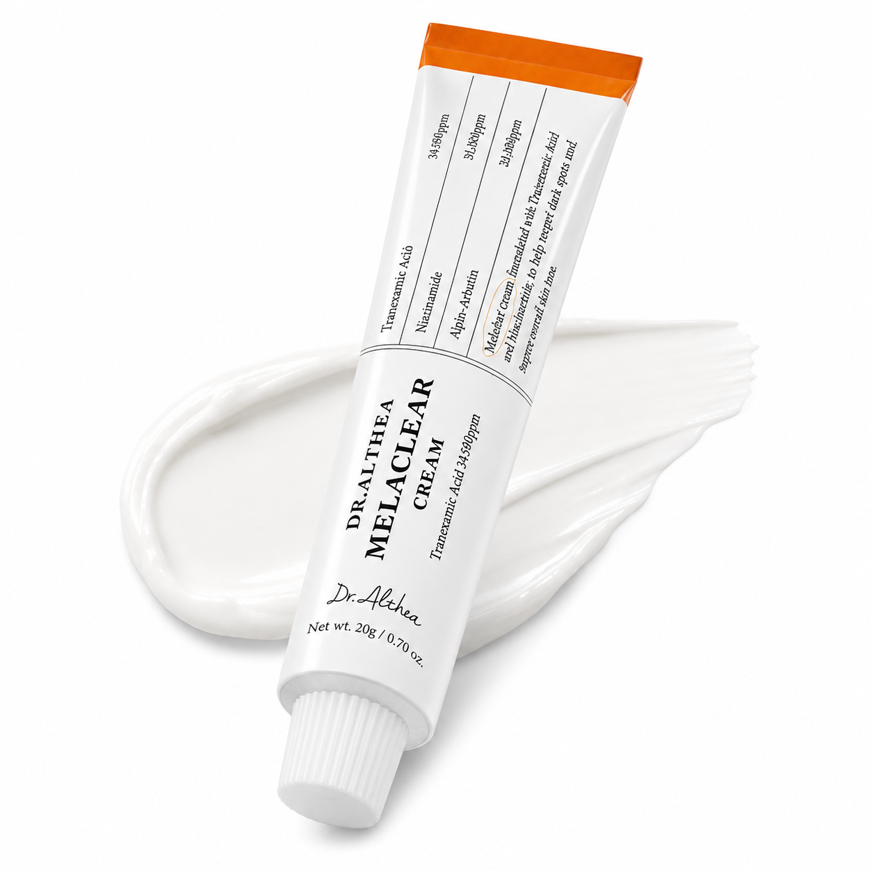Dr. Althea - Melaclear Cream | Crema Iluminadora Antimanchas con Tranexamic Acid, Niacinamide y Alpha-Arbutin 20 g