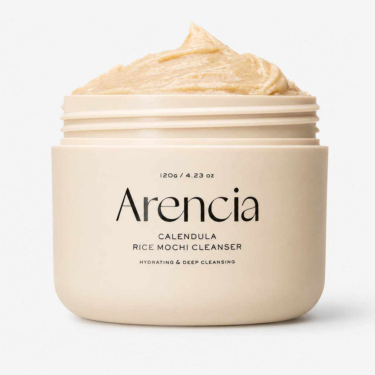 Arencia - Calendula Rice Mochi Cleanser | Limpiador Facial Suave e Hidratante con Caléndula y Arroz 120g/4.23oz