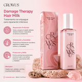 GROWUS - Damage Therapy Hair Milk | Leche Capilar Sin Enjuague Hidratante y Reparadora 160 ml