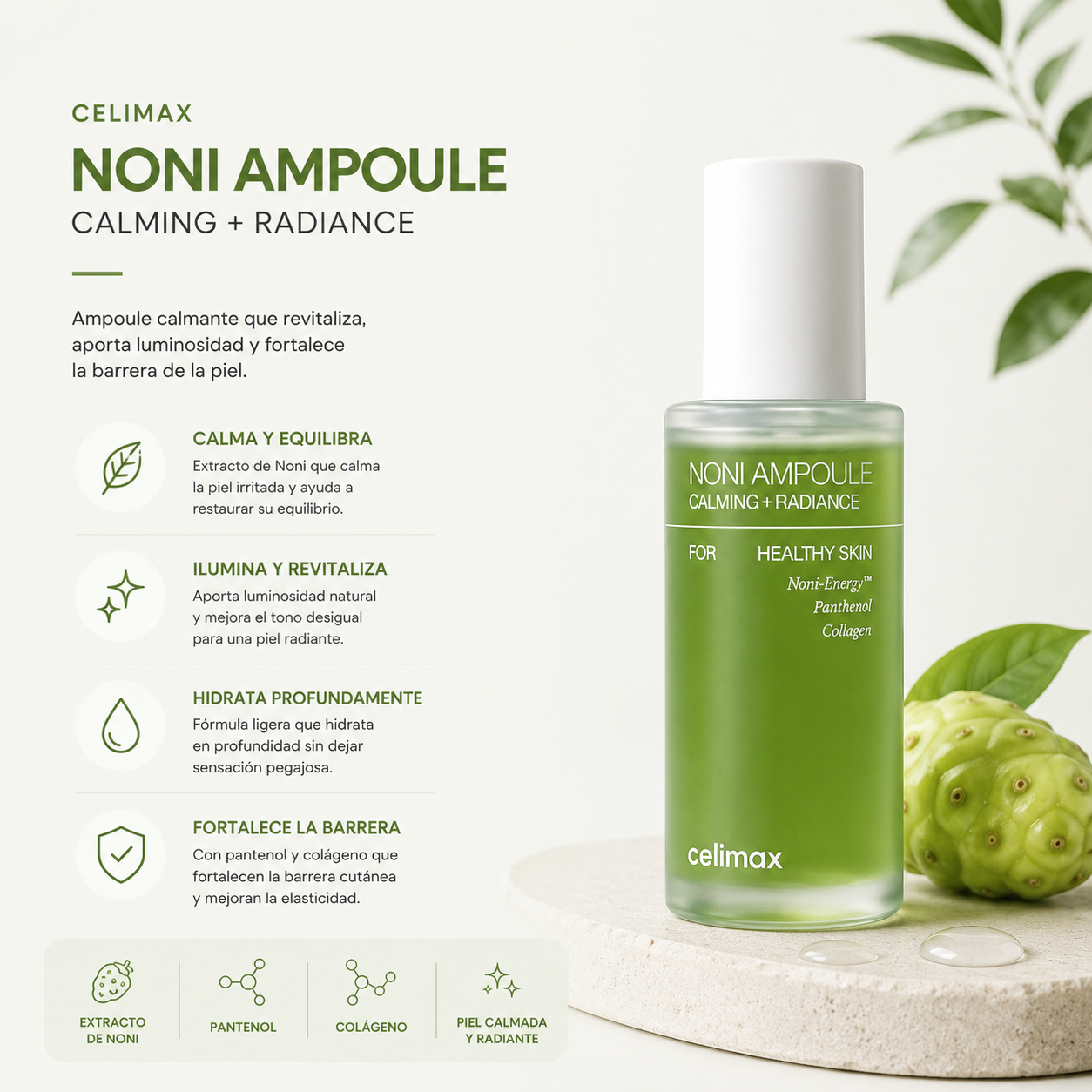 CELIMAX - Noni Energy Ampoule – Suero Antioxidante y Revitalizante | 30 ML