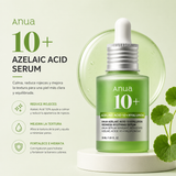 ANUA - Azelaic Acid 10 Hyaluron Redness Soothing Serum 30 ml – Sérum Calmante e Hidratante para Rojeces