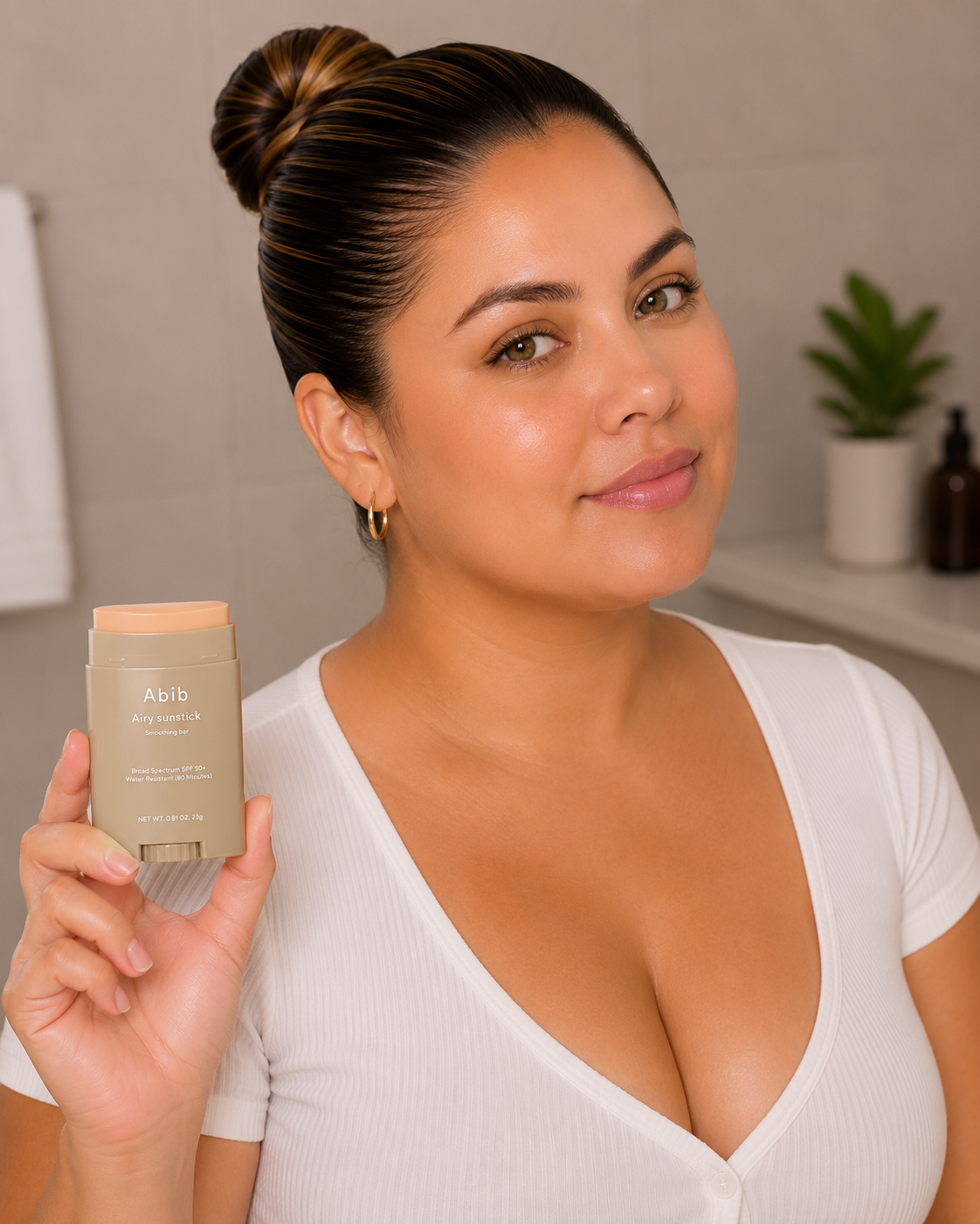 ABIB – Airy Sunstick Smoothing Bar SPF50+ PA++++ 23 g – Protector Solar en Barra Acabado Mate