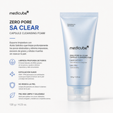 MEDICUBE – Zero Pore Capsule Cleansing Foam 120 g – Limpiador Exfoliante para Poros y Puntos Negros