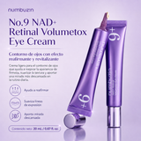Numbuzin - No.9 NAD+ Retinal Volumetox Eye Cream – Crema Reafirmante para Ojos con NAD+, Retinal y 50 Péptidos 20 ml