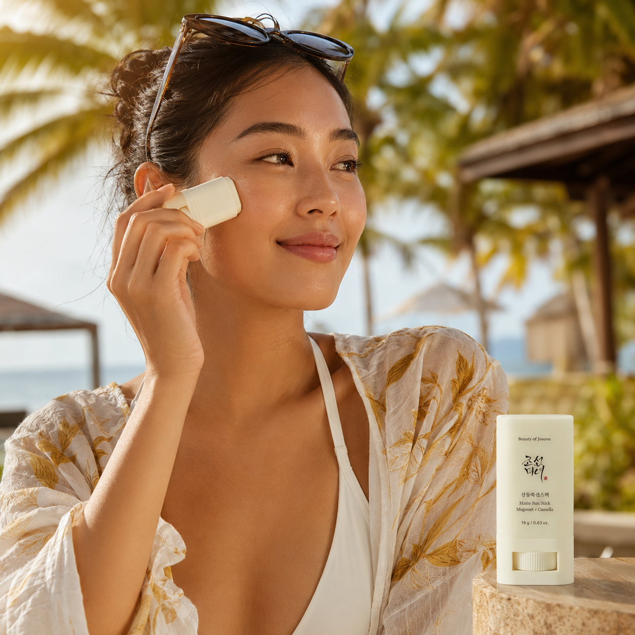 BEAUTY OF JOSEON - Matte Sun Stick: Mugwort + Camellia | 18g | Protector solar en barra con acabado mate