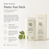 BEAUTY OF JOSEON - Matte Sun Stick: Mugwort + Camellia | 18g | Protector solar en barra con acabado mate